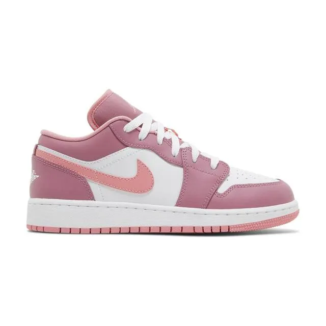 Nike air jordan 1 low gs (desert berry/ pink/ coral chalk/ white) big kids 3.5y-7y 553560-616