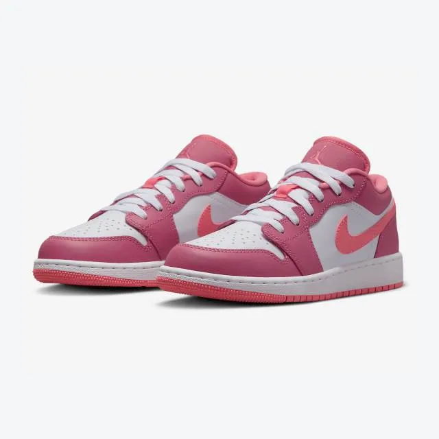 Nike air jordan 1 low gs (desert berry/ pink/ coral chalk/ white) big kids 3.5y-7y 553560-616