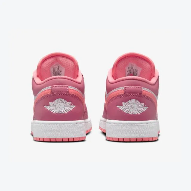 Nike air jordan 1 low gs (desert berry/ pink/ coral chalk/ white) big kids 3.5y-7y 553560-616