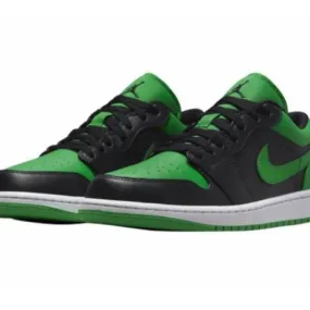 Nike air jordan 1 low lucky green black white