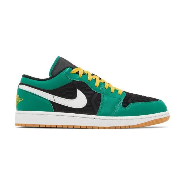 Nike air jordan 1 low se (christmas/ malachite green/ black/ taxi yellow/ fire red) men us 8-13 dq84