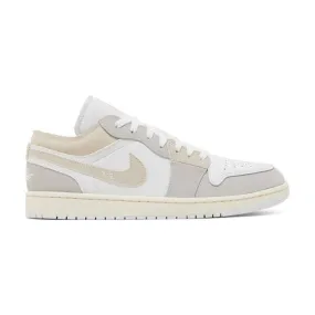 Nike air jordan 1 low se craft (inside out tech grey/ light orewood brown/ white/ sail) men us 8-13