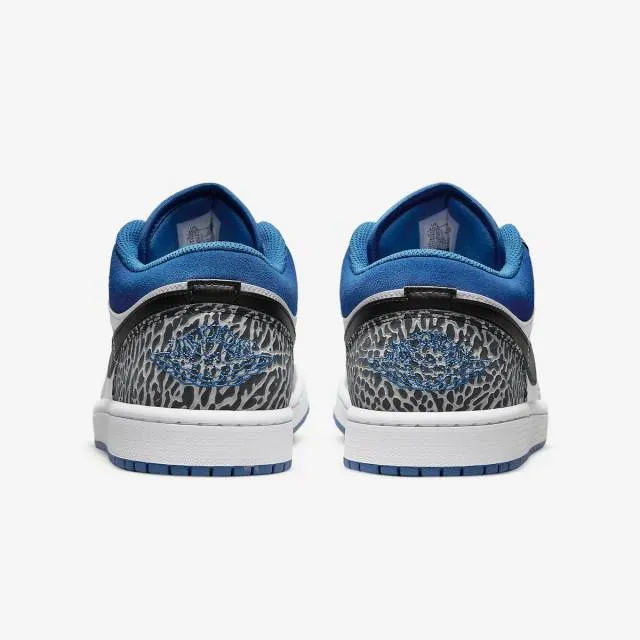 Nike air jordan 1 low se (true blue/ white/ black/ cement grey/ dark marina blue) men us 8-13 dm1199