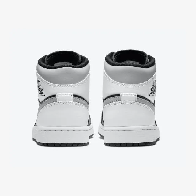 Nike air jordan 1 mid (white shadow/ black/ medium grey/ white) men us 8-13 554724-073