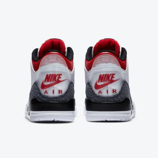 Nike air jordan 3 retro denim se (fire red/ white/ fire red/ black) men us 8-13 cz6431-100