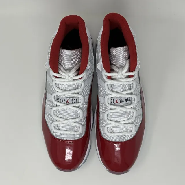 Nike air jordan retro xi 11 cherry 2022 varsity red men's size 13 ct8012-116