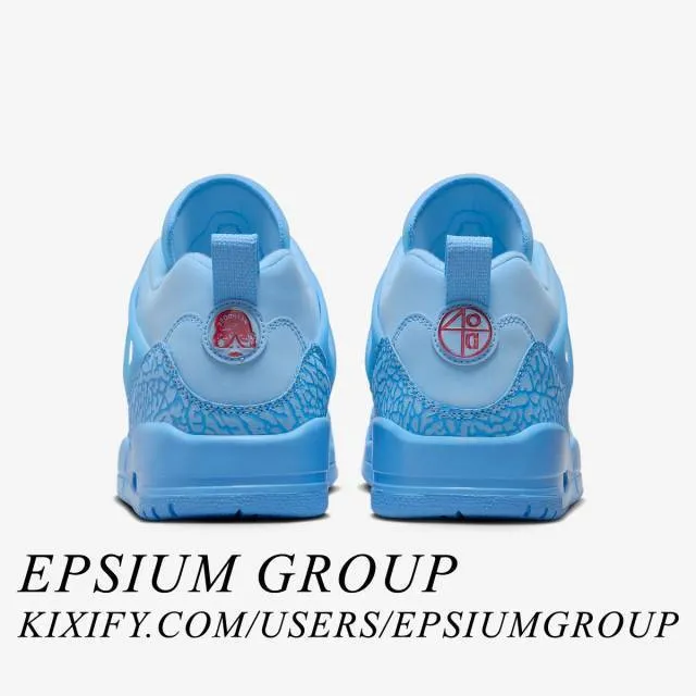 Nike air jordan spizike low (houston oilers/ football blue/ fountain blue/ university red) men us 8-13 fq1759-400