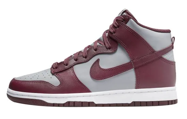 Nike dunk high retro premium prm dark beetroot wolf grey