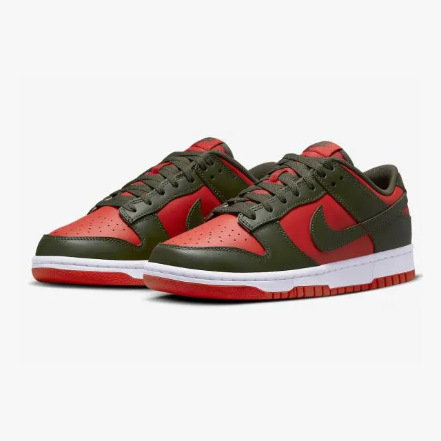 Nike dunk low (cargo khaki mystic red/ green/ mystic red/ cargo khaki/ white) men us 8-13 dv0833-600