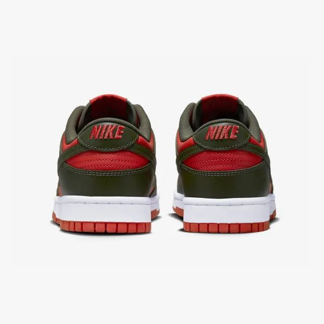 Nike dunk low (cargo khaki mystic red/ green/ mystic red/ cargo khaki/ white) men us 8-13 dv0833-600