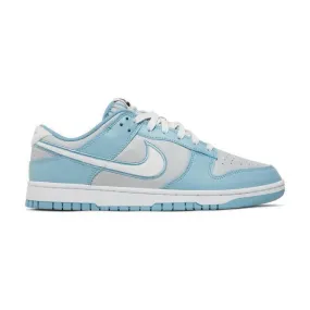 Nike Dunk Low (Fleece Swoosh Light Blue/ Grey Fog/ Worn ...