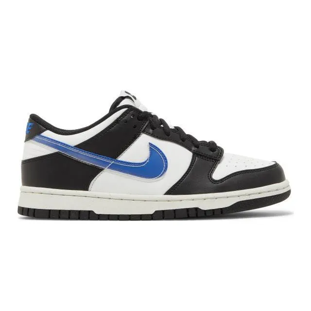 Nike dunk low next nature gs (tpu swoosh/ black/ hyper royal/ summit white/ black) big kids 3.5y-7y