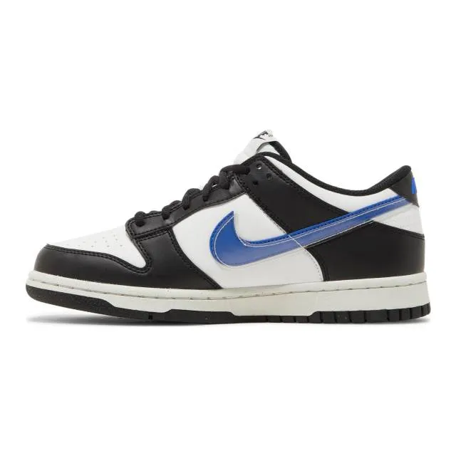 Nike dunk low next nature gs (tpu swoosh/ black/ hyper royal/ summit white/ black) big kids 3.5y-7y