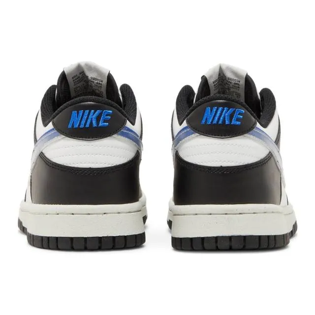 Nike dunk low next nature gs (tpu swoosh/ black/ hyper royal/ summit white/ black) big kids 3.5y-7y