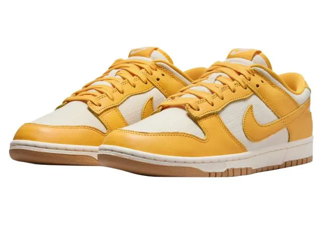 Nike dunk low premium (university gold coconut milk/ university gold/ coconut milk/ soft yellow/ gum light brown) men us 8-13 hf