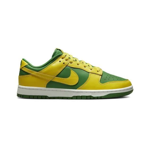 Nike dunk low (reverse brazil/ apple green/ yellow strike/ white) men us 8-13 dv0833-300