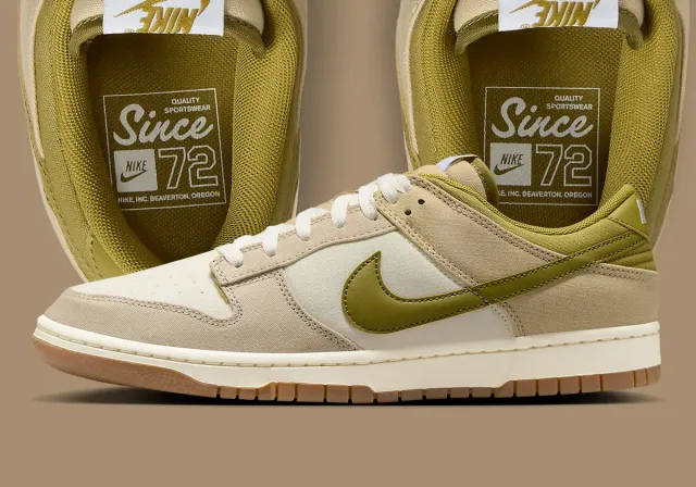 Nike dunk low sail pacific moss limestone