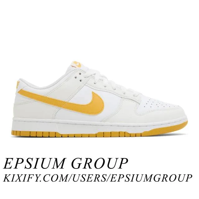 Nike dunk low (white university gold/ white/ university gold/ summit white) men us 8-13 dv0831-110