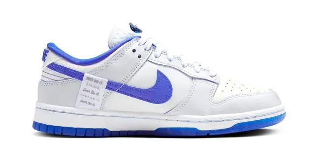 Nike dunk low worldwide white game royal