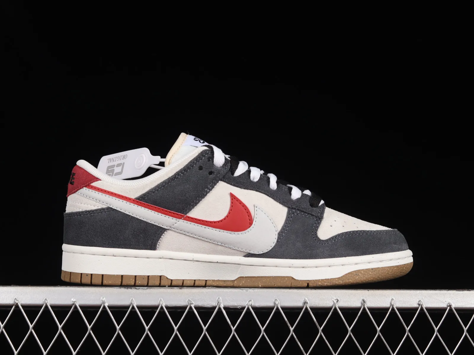 Nike SB Dunk Low 85 Dark Grey Red Black DD9457-104