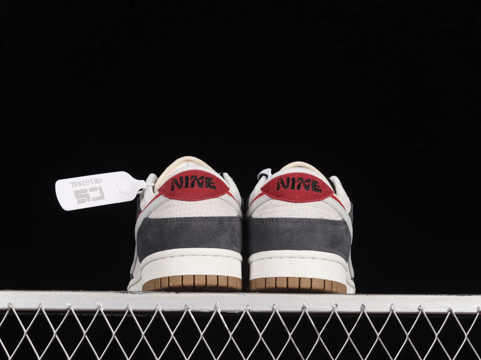 Nike SB Dunk Low 85 Dark Grey Red Black DD9457-104