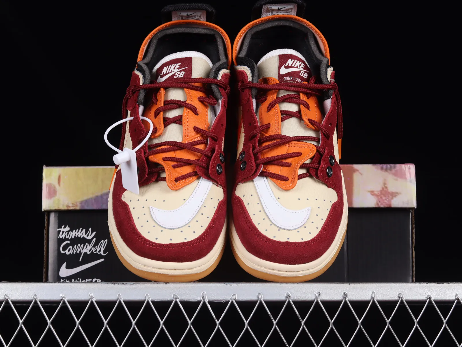 Nike SB Dunk Low Dark Red Totel Orange White BQ6817-036