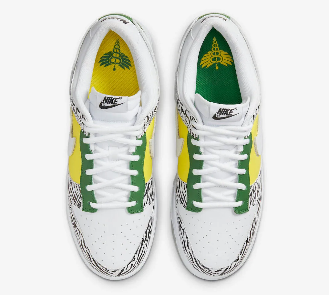 Nike SB Dunk Low Doernbecher Zoe White Black Green Yellow DR7305-100