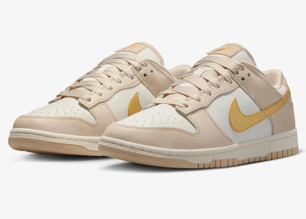 Nike SB Dunk Low Gold Swoosh White Tan DX5930-001