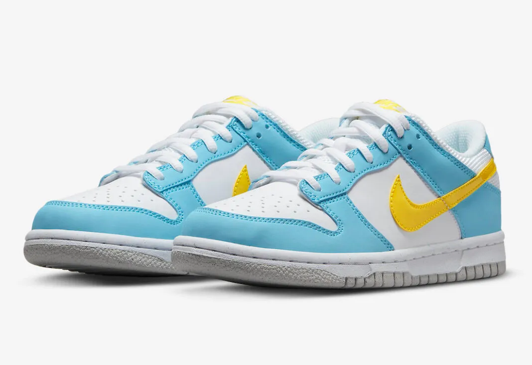 Nike SB Dunk Low GS Next Nature Homer Simpson Blue Chill Yellow Strike DX3382-400