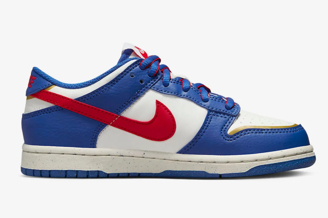 Nike SB Dunk Low GS Superhero Varsity Royal Red Metallic Gold FD0673-400