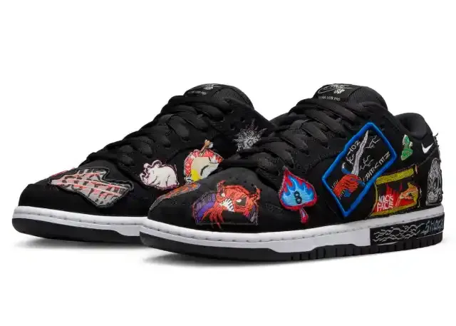 Nike SB Dunk Low Neckface Black Multi-Color White DQ4488-001