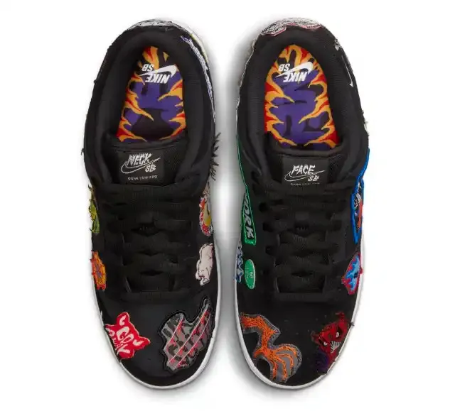 Nike SB Dunk Low Neckface Black Multi-Color White DQ4488-001