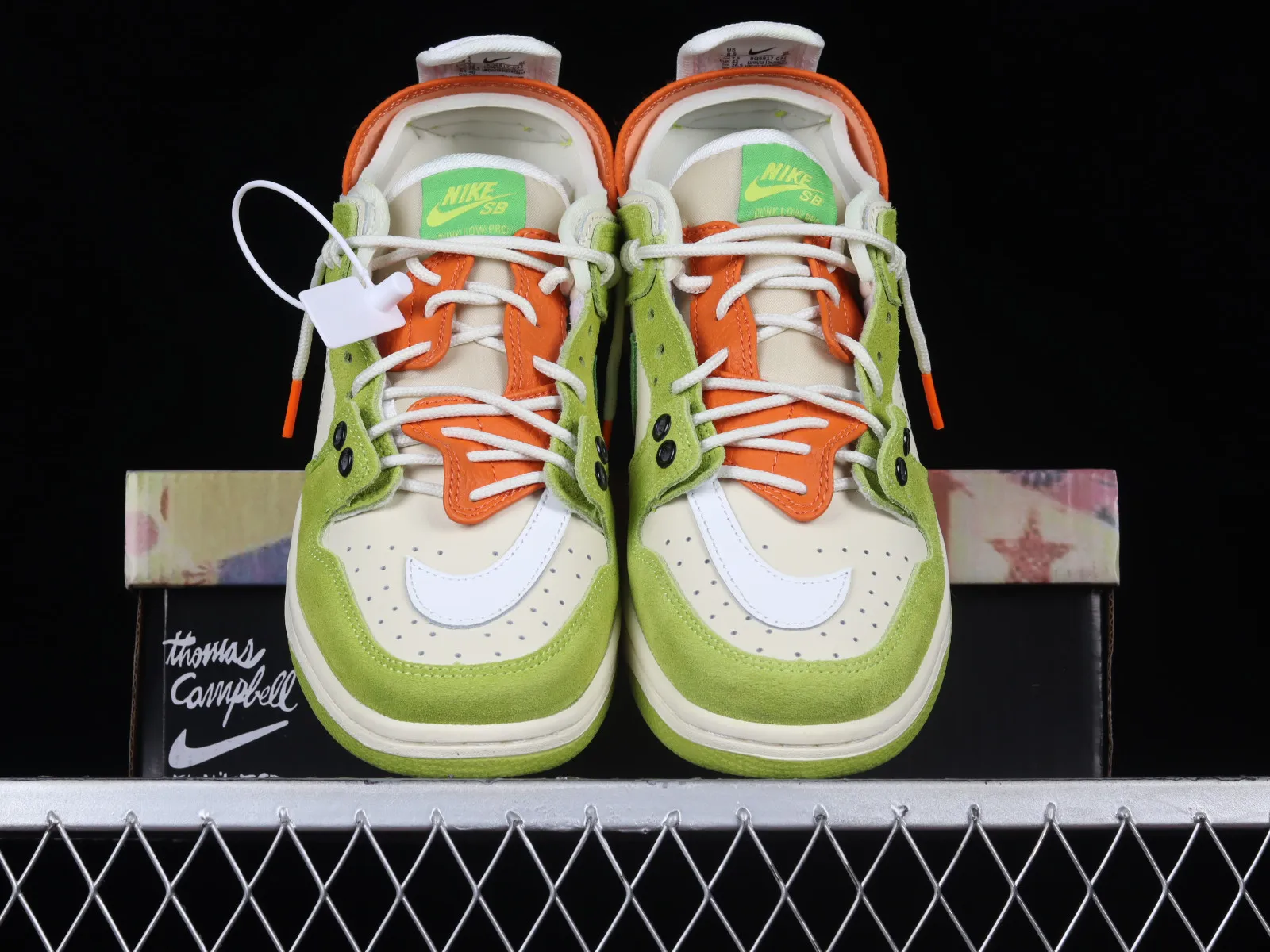 Nike SB Dunk Low PRO White Green Orange BQ6817-032