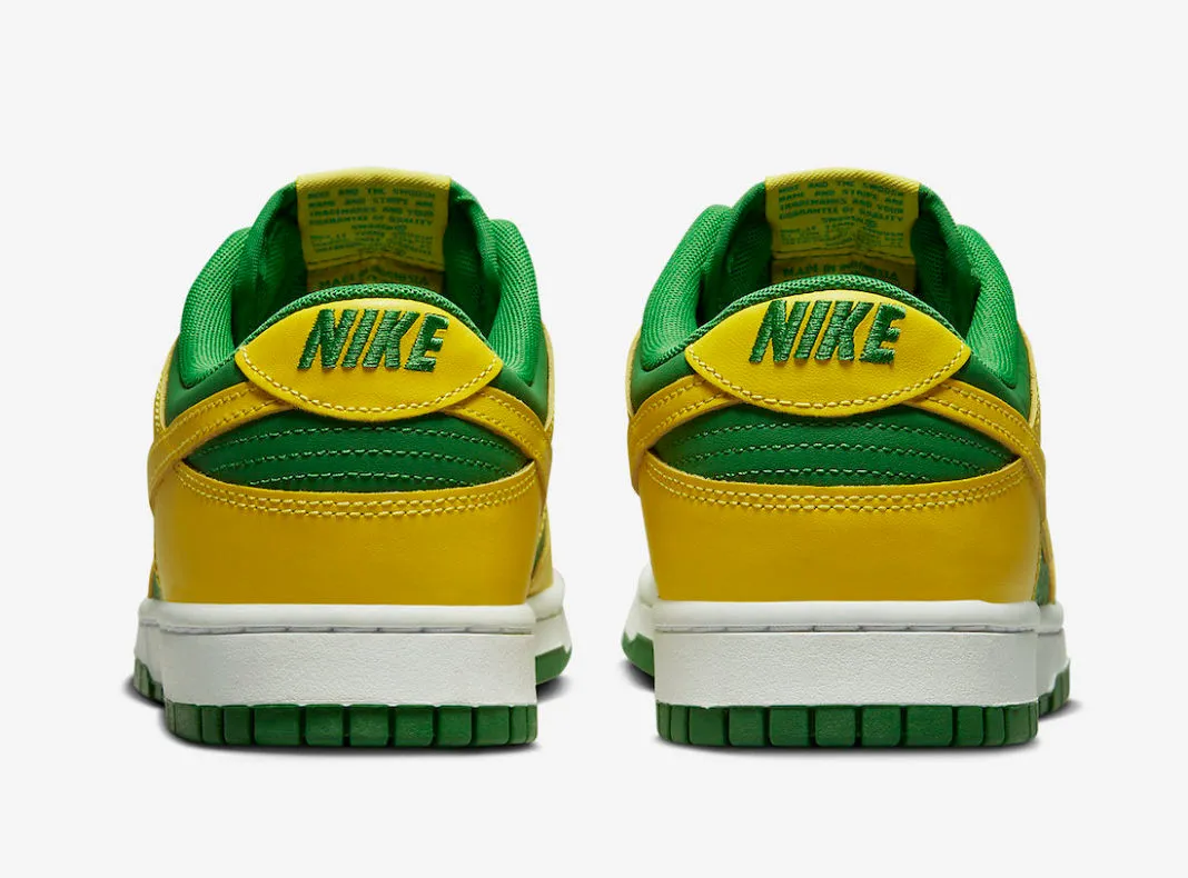 Nike SB Dunk Low Reverse Brazil Apple Green Yellow Strike White DV0833-300