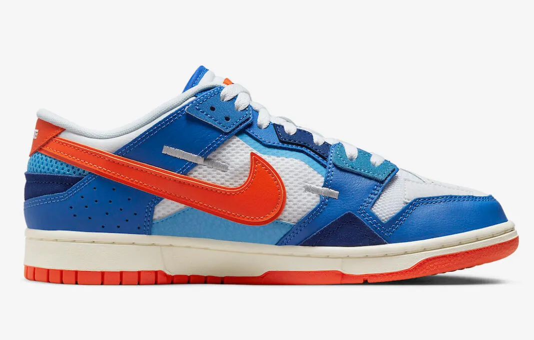 Nike SB Dunk Low Scrap Knicks White Blue Orange DM0128-100