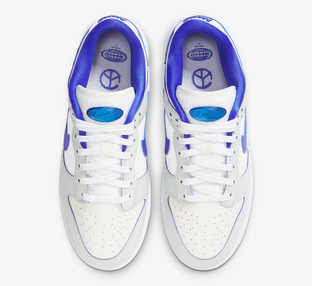 Nike SB Dunk Low Worldwide White Royal Blue Light Grey FB1841-110