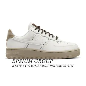 Nike women's air force 1 low (brogue/ sail/ sail/ khaki/ cacao wow) sizes 5-12 fv3700-112