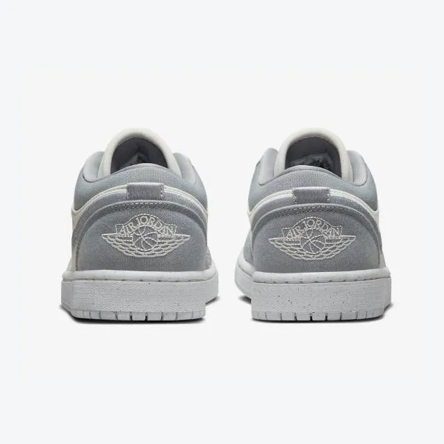 Nike women's air jordan 1 low se (light steel grey/ white/ sail) sizes 6-10 dv0426-012