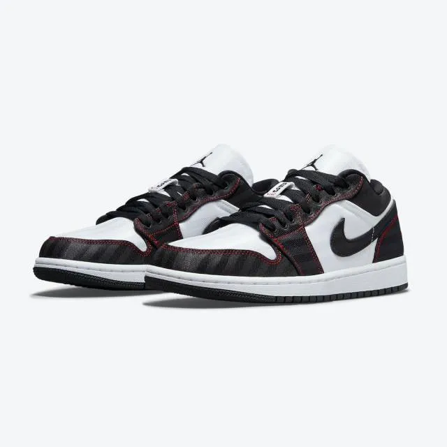 Nike women's air jordan 1 low se utility (white black red/ white/ black/ gym red) sizes 6-10 dd9337-