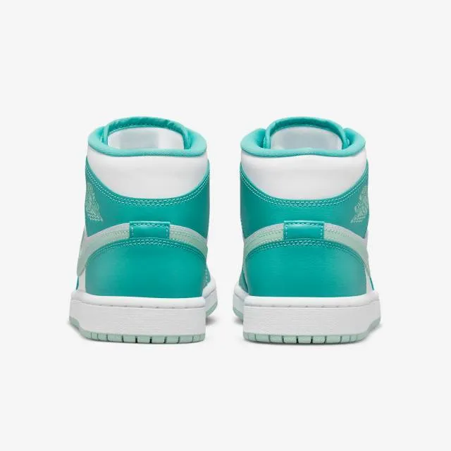 Nike women's air jordan 1 mid (marine green/ washed teal/ mint foam/ white) sizes 6-10 dv2229-300