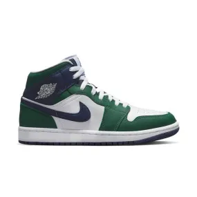 Nike women's air jordan 1 mid se (seahawks/ noble green/ midnight navy/ white) sizes 6-10 dz5326-300