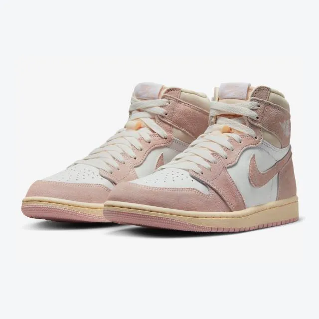 Nike women's air jordan 1 retro high og (washed pink/ atmosphere/ white/ muslin/ sail) sizes 6-10 fd