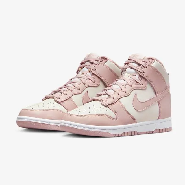 Nike women's dunk high (pink oxford/ phantom/cream pink/ white) sizes 6-10 dd1869-003