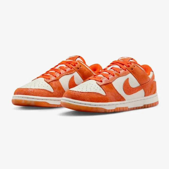 Nike women's dunk low (cracked orange/ light bone/ safety orange/ laser orange) sizes 5-12 fn7773-00