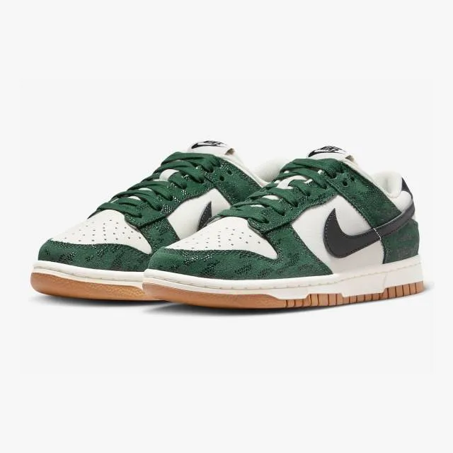 Nike women's dunk low (green snake/ pro green/ sail/ gum medium brown/ black) sizes 5-12 fq8893-397