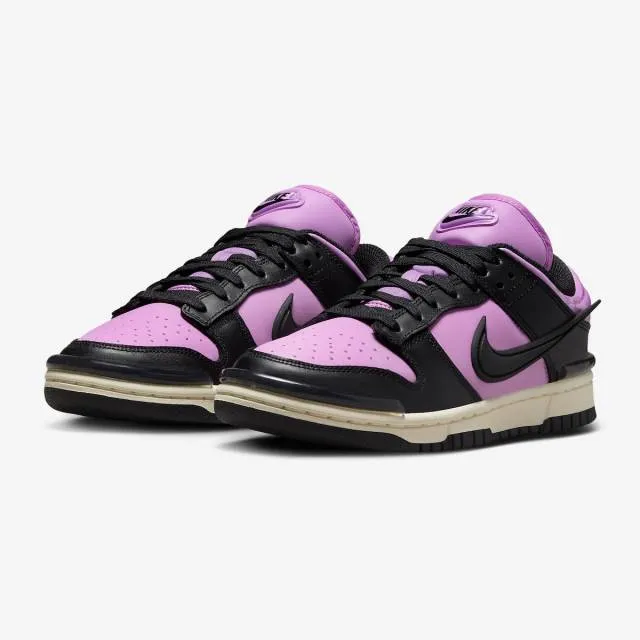 Nike women's dunk low twist (black rush fuchsia/ rush fuchsia/ black/ coconut milk) sizes 5-12 dz279