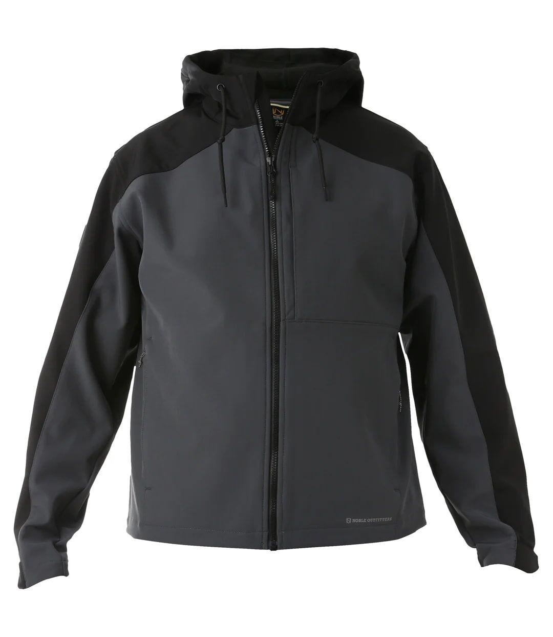 Noble Outfitters Men's Hooded Softshell Jacket in Asphalt