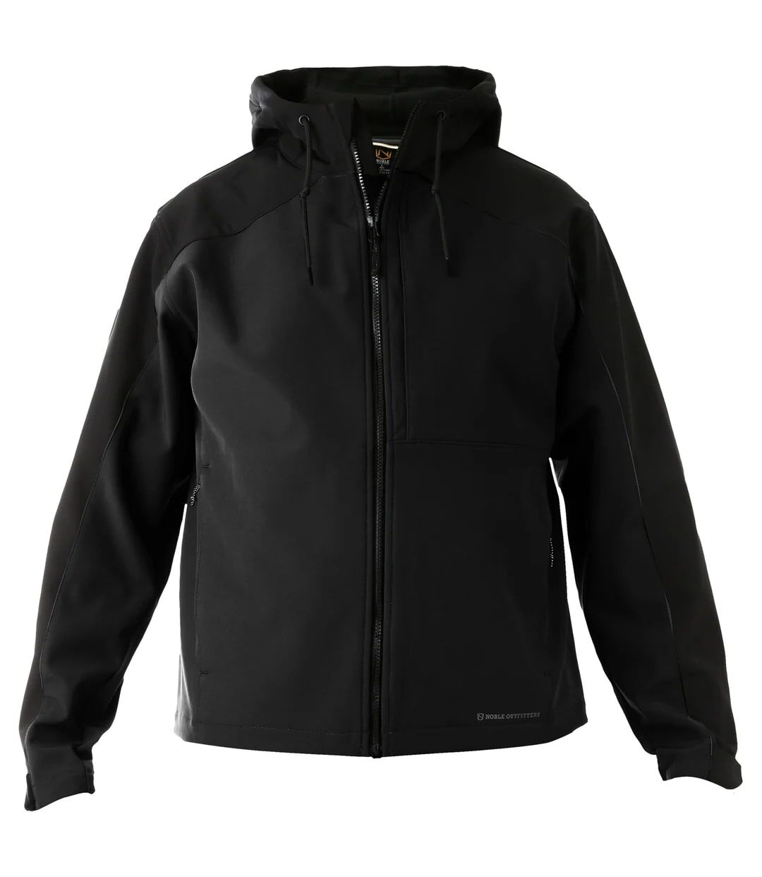 Noble Outfitters Men's Hooded Softshell Jacket in Black