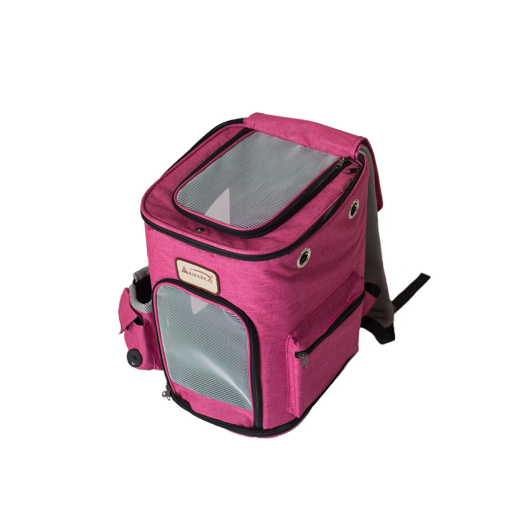 Pet Backpack Pet Carrier In PInk and Gray Combo