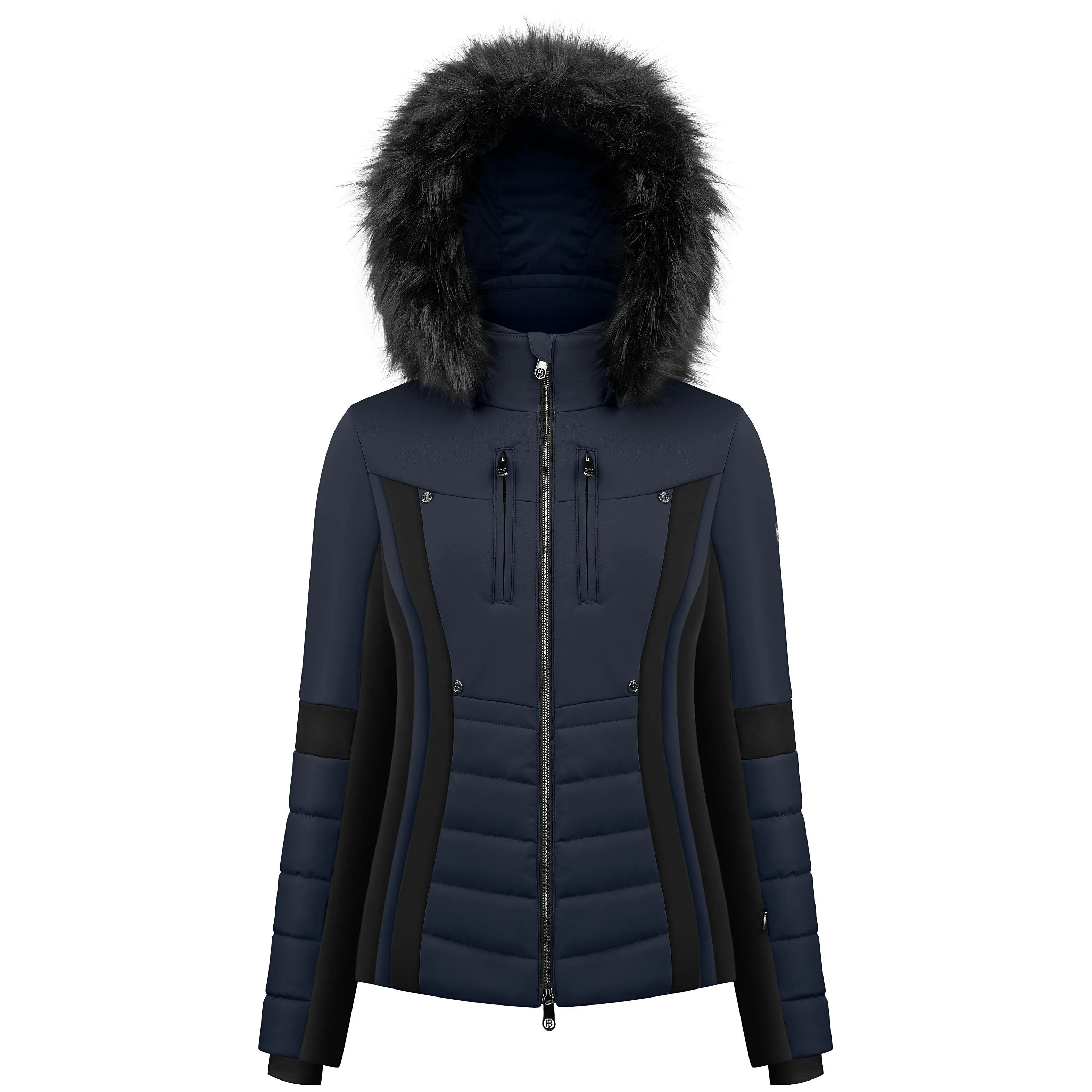 Poivre Blanc Women's Stretch Lux Ski Jacket - Gothic Blue/Black | George Fisher